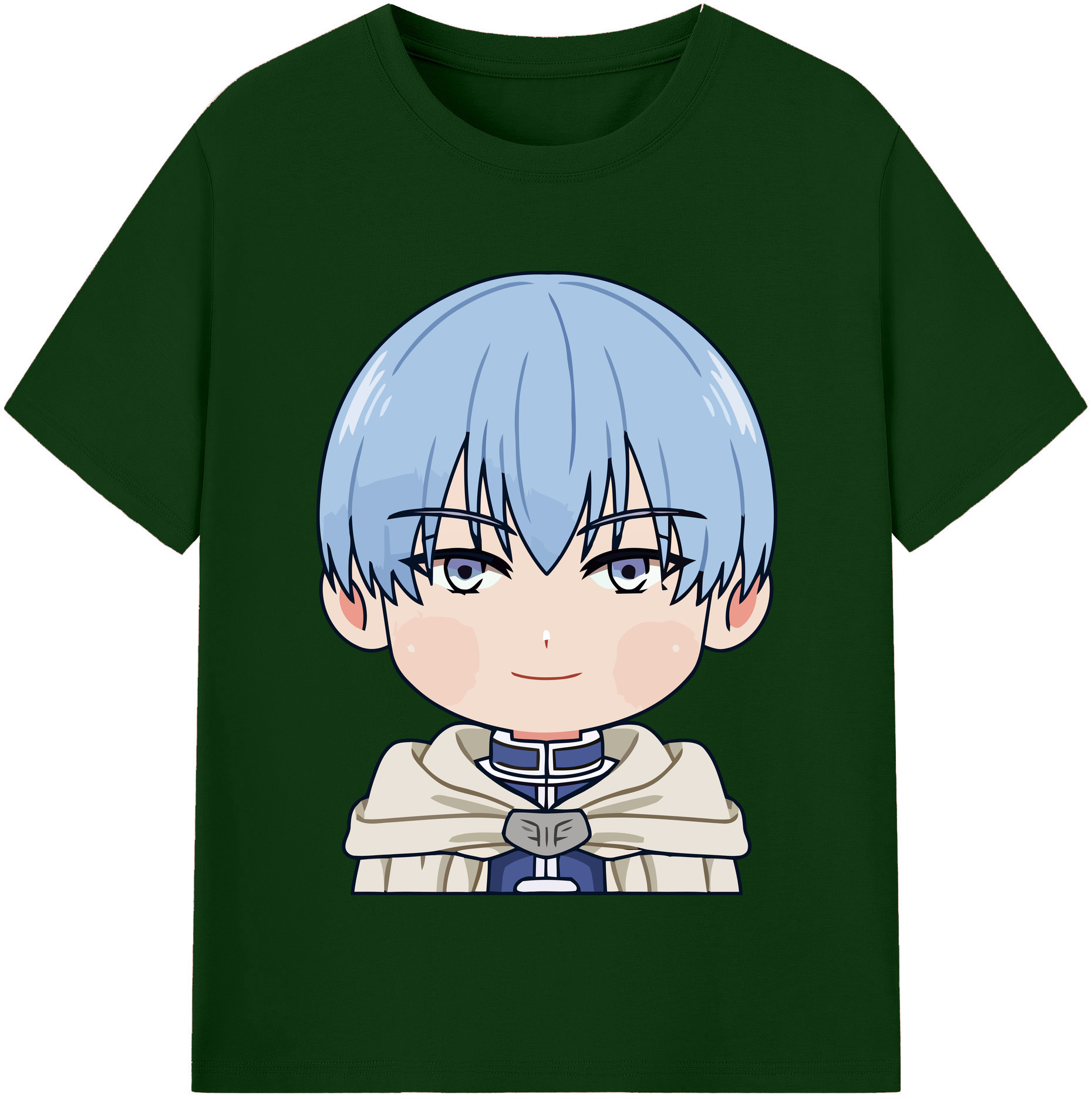 （画像用） 葬送のフリーレン Frieren 綿100％半袖Tシャツ（フロントプリント）